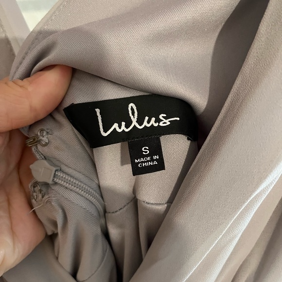 Lulu’s Heavenly Hues Light Grey Maxi Dress - Picture 7 of 9